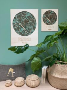 plan de ville design bois map décorer votre interieur de maison