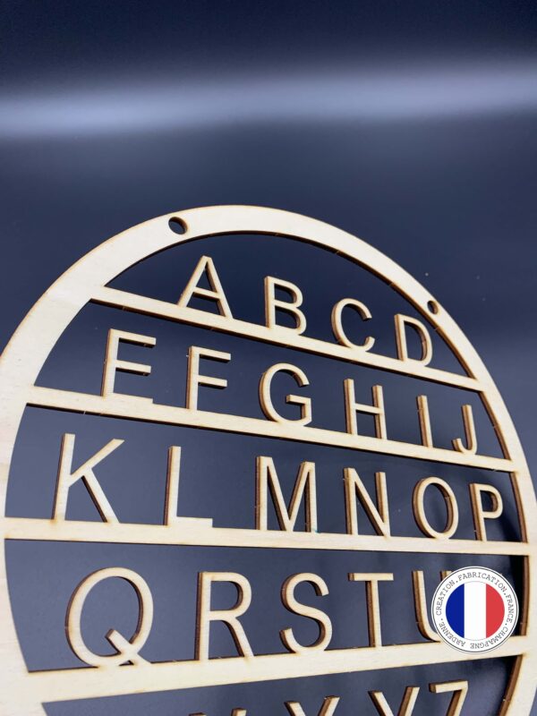 alphabet design en bois enfant