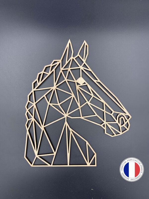 tete de cheval trophee design bois
