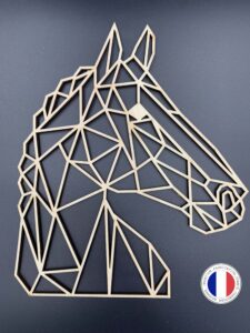 tete de cheval trophee design bois