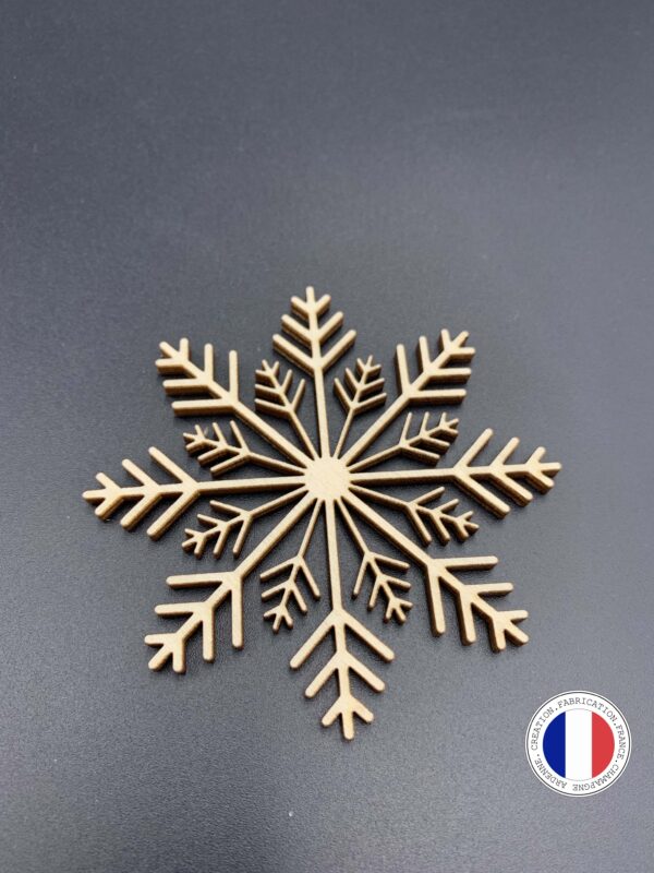 Edition flocon de noël en bois détachable 2en1 design
