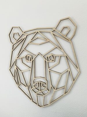 tete d'Ours animal en bois