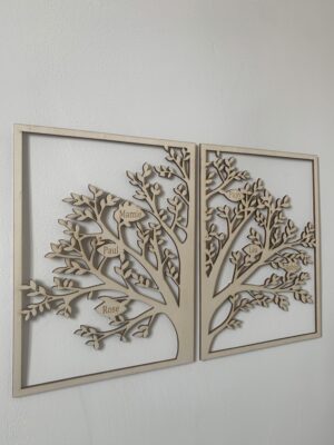 ARBRE DE VIE BOIS DECORATION MURALE TABLEAUX PERSONNALISABLE