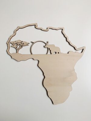 tableau afrique bois decor mural