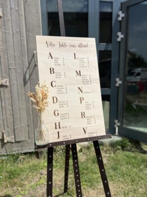 Plan de table mariage Bois XXL
