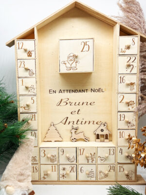 Calendrier Avent xxl personnalisable - Noël