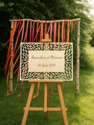 Panneau de bienvenue personnalisé : une entrée inoubliable pour votre mariage